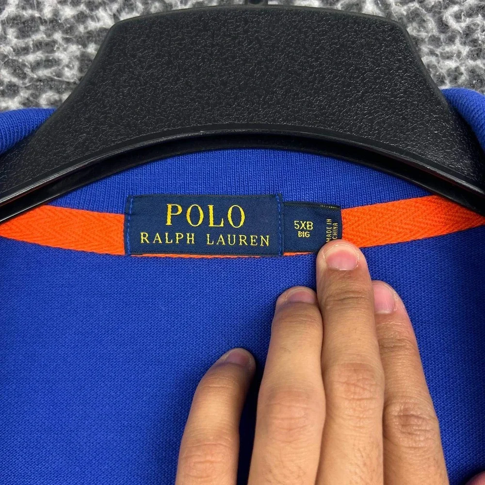 Polo Ralph Lauren Polo Shirt Men 5XB Big Marine Supply Crest Short Sleeve Cotton